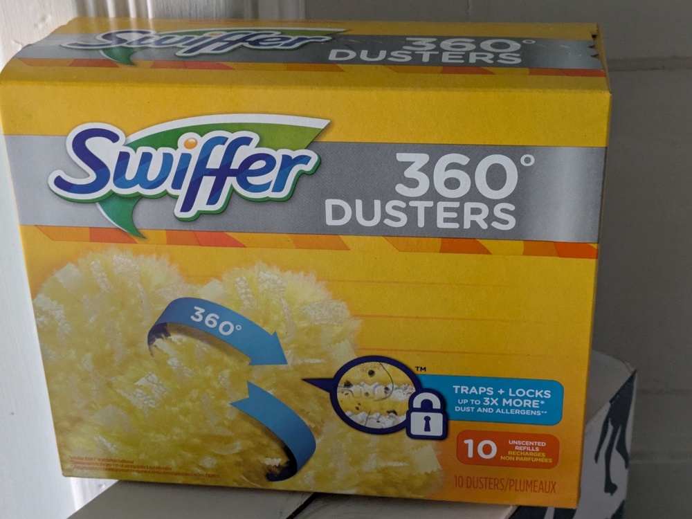 Swiffer 360 Dusters Unscented Refills 10 Count Yellow Dusting Cleaning Heads